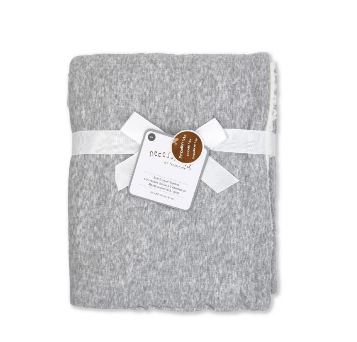 Grey Heather Sherpa Blanket